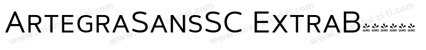 ArtegraSansSC ExtraB字体转换